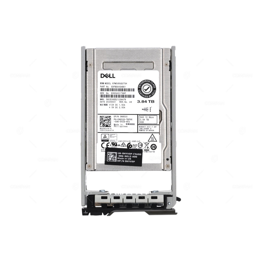 N85XX DELL SSD 3.84TB SAS 12G 2.5" SFF RI READ INTENSIVE DRIVE FOR G13